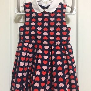 Janie and Jack Sleeveless Heart Dress: 18/24M
